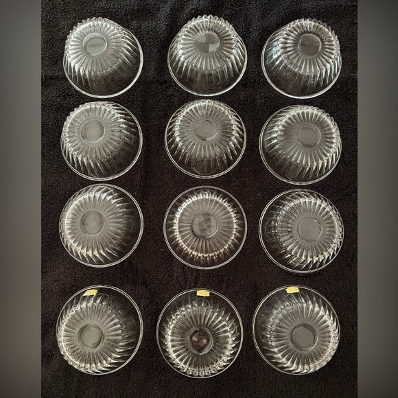 Val St. Lambert ‘Balmoral’ pattern Crystal Fruit Dessert Bowls, 5 3/4” diameter - Picture 9 of 9